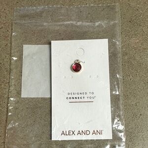 Alex and Ani Rose Hoop Charm For Bracelet Earring Necklace New